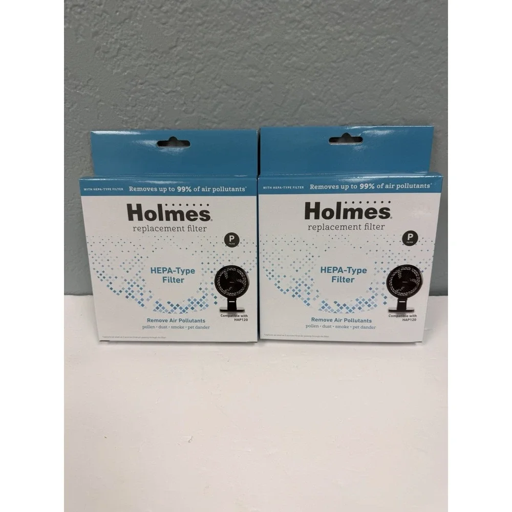 2 Boxes Holmes HEPA Type P Filters for HAP120 Air Purifier – 4 Total Filters